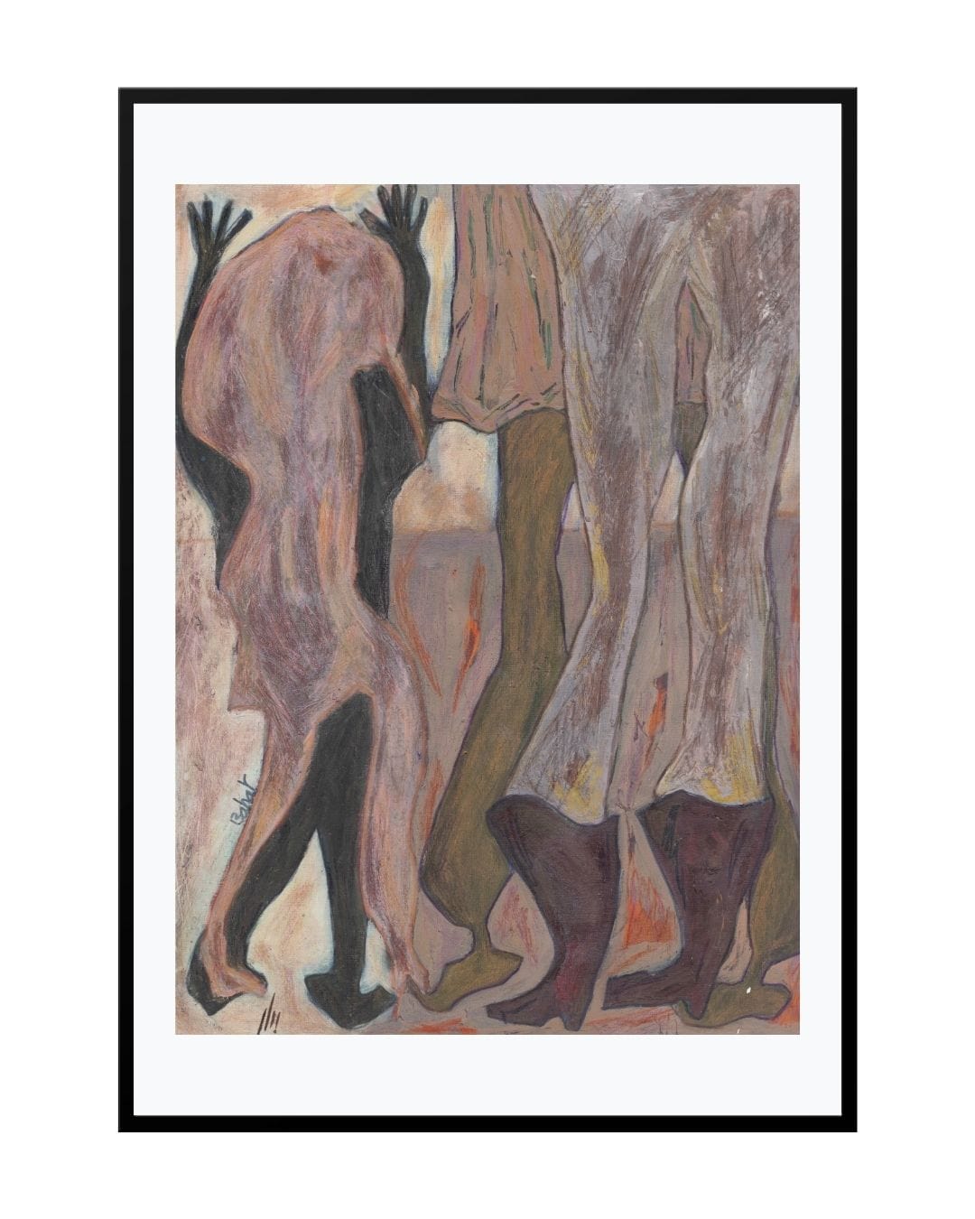 Posters, Prints, & Visual Artwork Faceless Expressionist Print - bal masqué